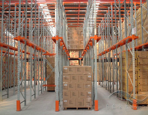 四通八達(dá)的倉(cāng)庫(kù)通廊式貨架