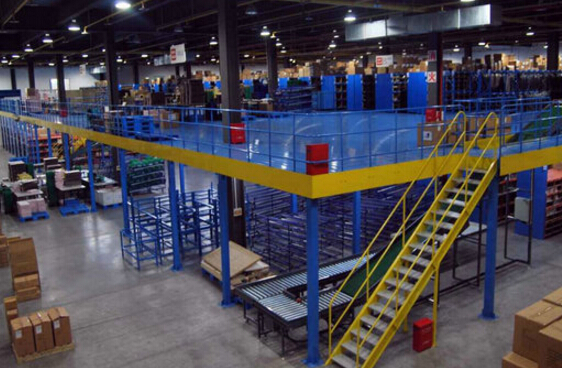 能夠行車的樓臺(tái)--深圳閣樓貨架